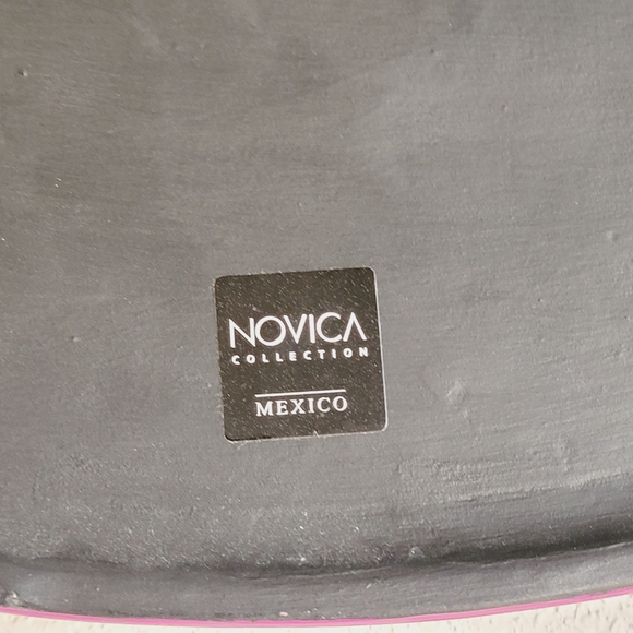 Novica Collection Hand-Painted Bird Motif Ceramic Wall Art from Mexico, 'Bird Wo - Picture 7 of 10